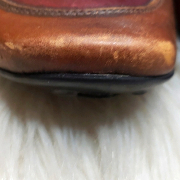 Sesto Meucci Brown Two Tone Kiltie Colorblock Driving  Loafer 8.5N narrow - Picture 4 of 15